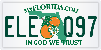 FL license plate ELEQ97