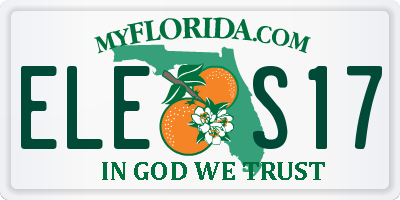 FL license plate ELES17
