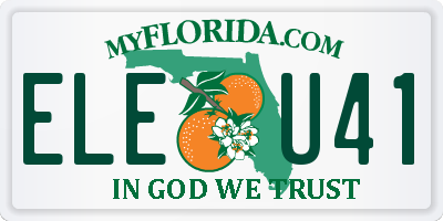 FL license plate ELEU41