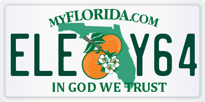 FL license plate ELEY64