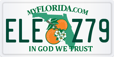 FL license plate ELEZ79
