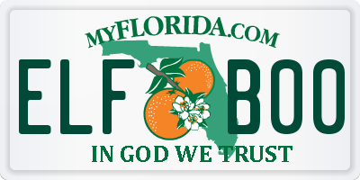 FL license plate ELFB00