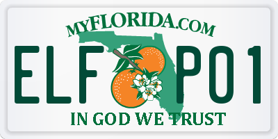 FL license plate ELFP01