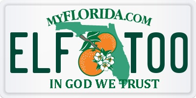 FL license plate ELFT00