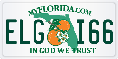 FL license plate ELGI66