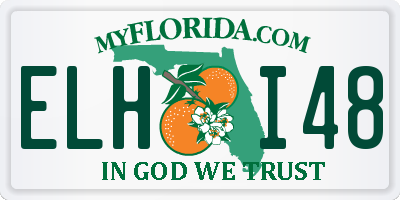 FL license plate ELHI48