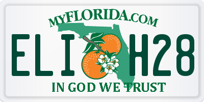 FL license plate ELIH28