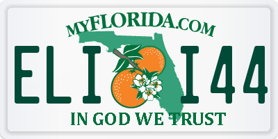 FL license plate ELII44