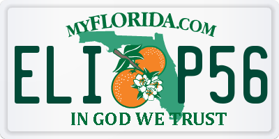 FL license plate ELIP56