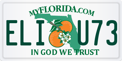 FL license plate ELIU73