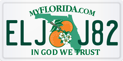 FL license plate ELJJ82