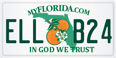 FL license plate ELLB24