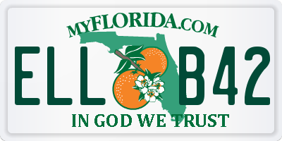 FL license plate ELLB42