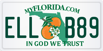 FL license plate ELLB89