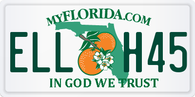 FL license plate ELLH45