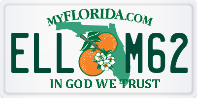 FL license plate ELLM62