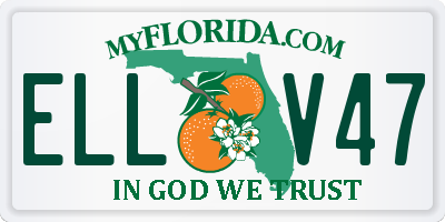 FL license plate ELLV47
