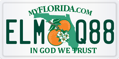 FL license plate ELMQ88