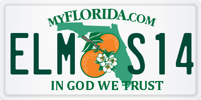 FL license plate ELMS14