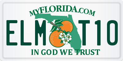 FL license plate ELMT10