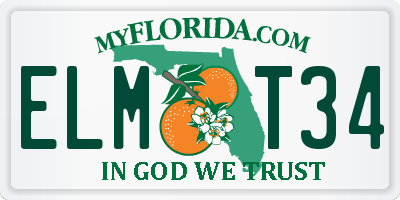 FL license plate ELMT34