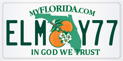 FL license plate ELMY77
