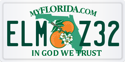 FL license plate ELMZ32