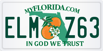 FL license plate ELMZ63