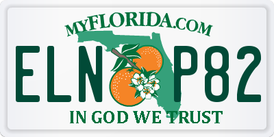 FL license plate ELNP82