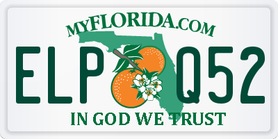 FL license plate ELPQ52