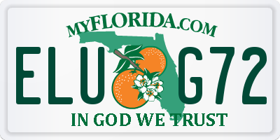 FL license plate ELUG72