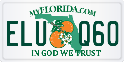 FL license plate ELUQ60
