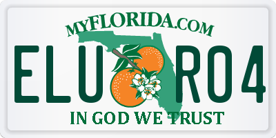 FL license plate ELUR04