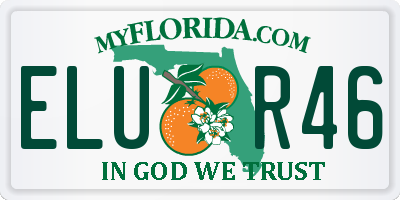 FL license plate ELUR46