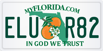 FL license plate ELUR82