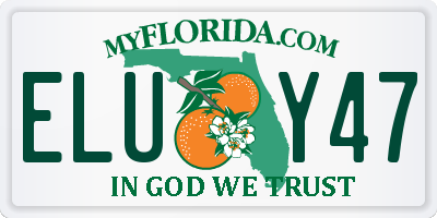 FL license plate ELUY47