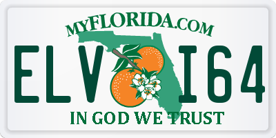 FL license plate ELVI64