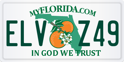 FL license plate ELVZ49