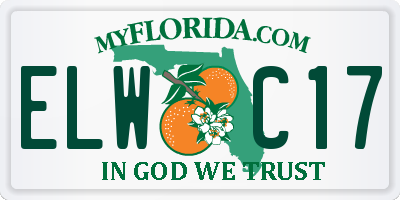 FL license plate ELWC17
