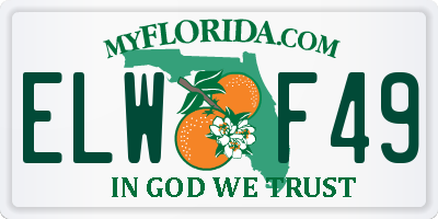 FL license plate ELWF49
