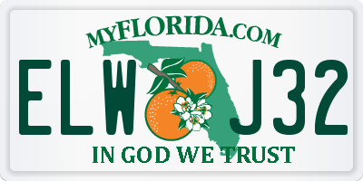 FL license plate ELWJ32