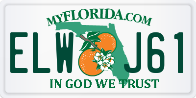 FL license plate ELWJ61