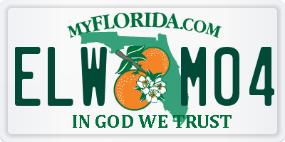 FL license plate ELWM04