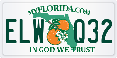 FL license plate ELWQ32