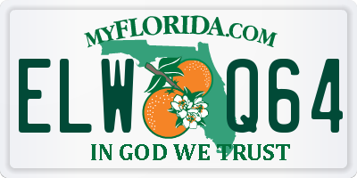 FL license plate ELWQ64
