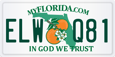 FL license plate ELWQ81