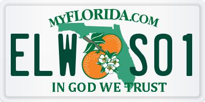 FL license plate ELWS01