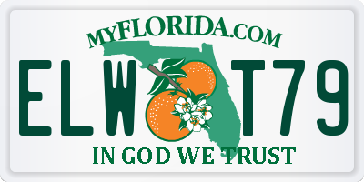 FL license plate ELWT79