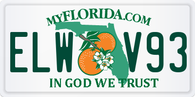 FL license plate ELWV93