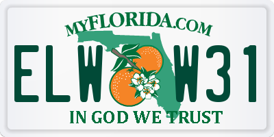 FL license plate ELWW31